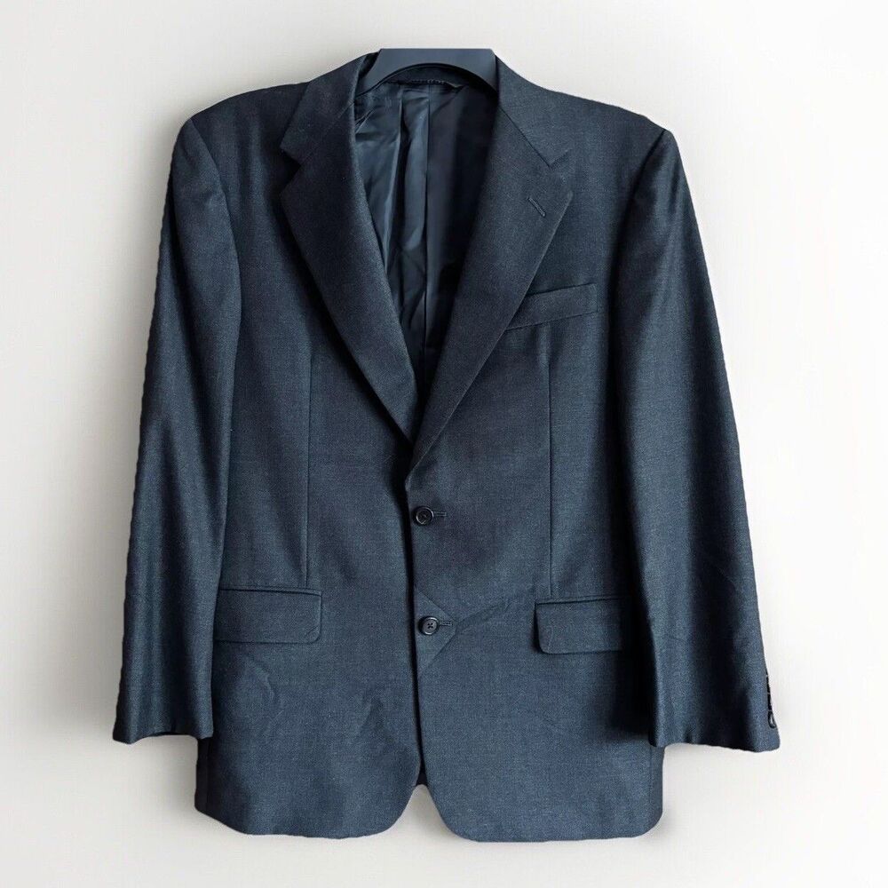 Hickey Freeman Boardroom Wool Gray Blazer Jacket Sport Coat Men's Size 39R USA